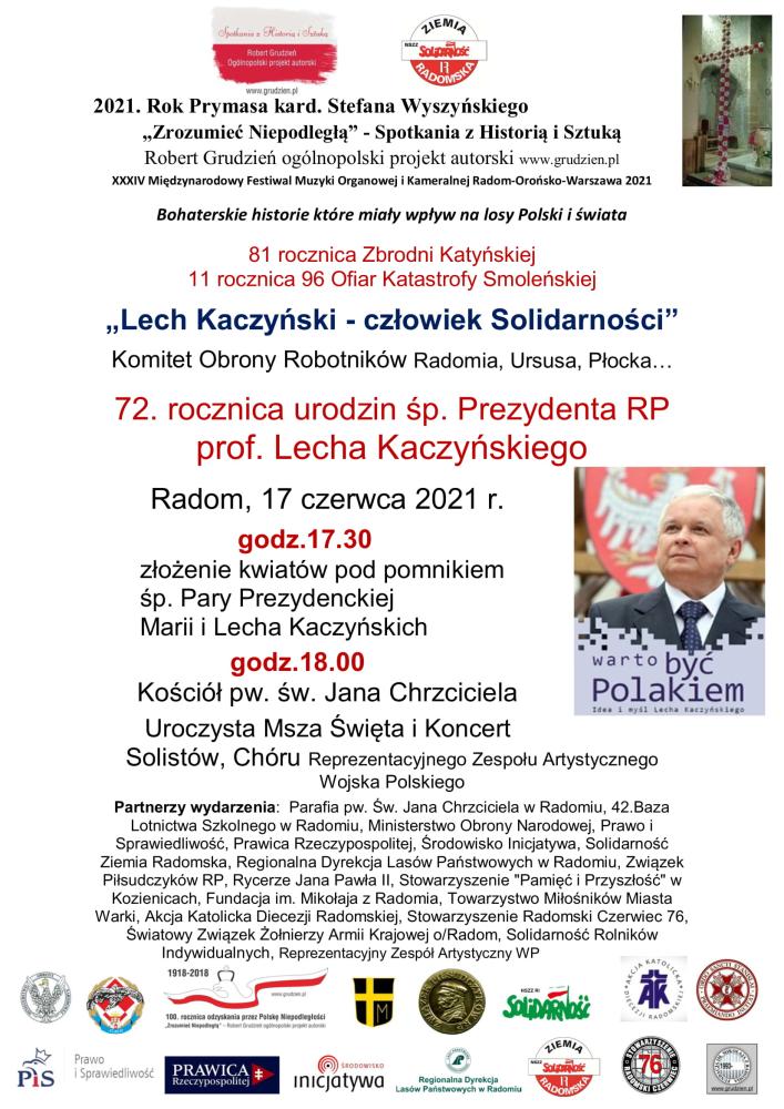 Plakat&#x20;Zrozumieć&#x20;Niepodległą&#x20;17&#x2e;06&#x2e;2021&#x20;r&#x2e;&#x20;72&#x20;rocznica&#x20;urodzin&#x20;śp&#x2e;&#x20;Prezydenta&#x20;Lecha&#x20;Kaczyńskiego